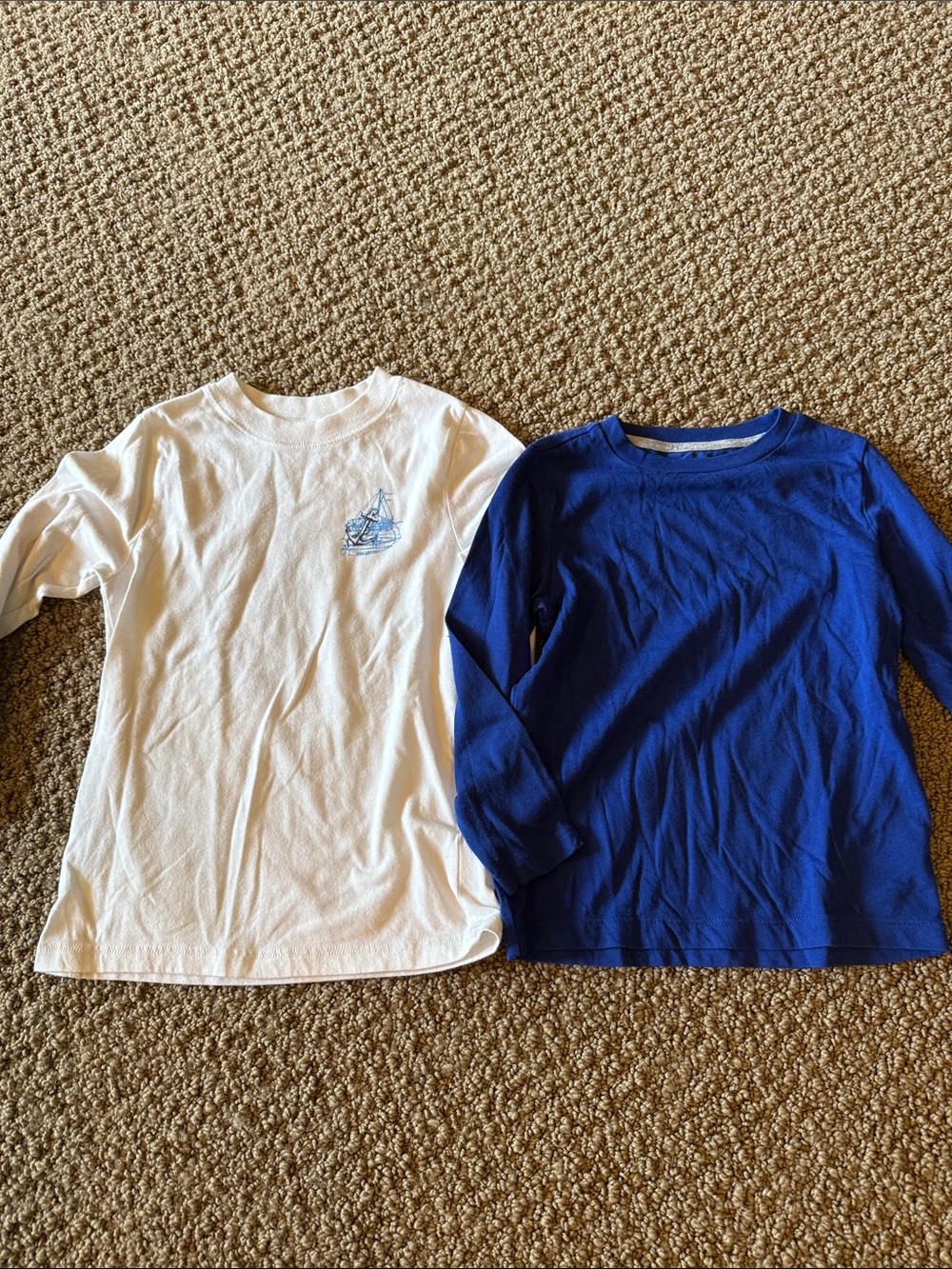 J khaki and old navy long sleeved tshirt bundle of two size 5 shirts